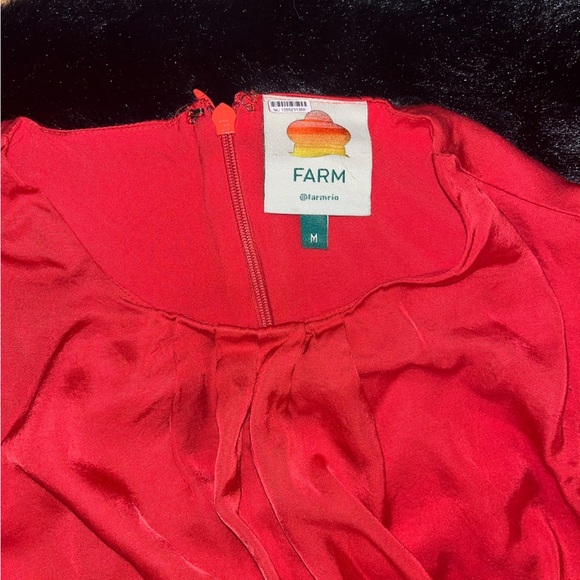 Farm Rio One Shoulder Maxi Cut Off Gold Detail Formal Dress Size Medium - Picture 6 of 10